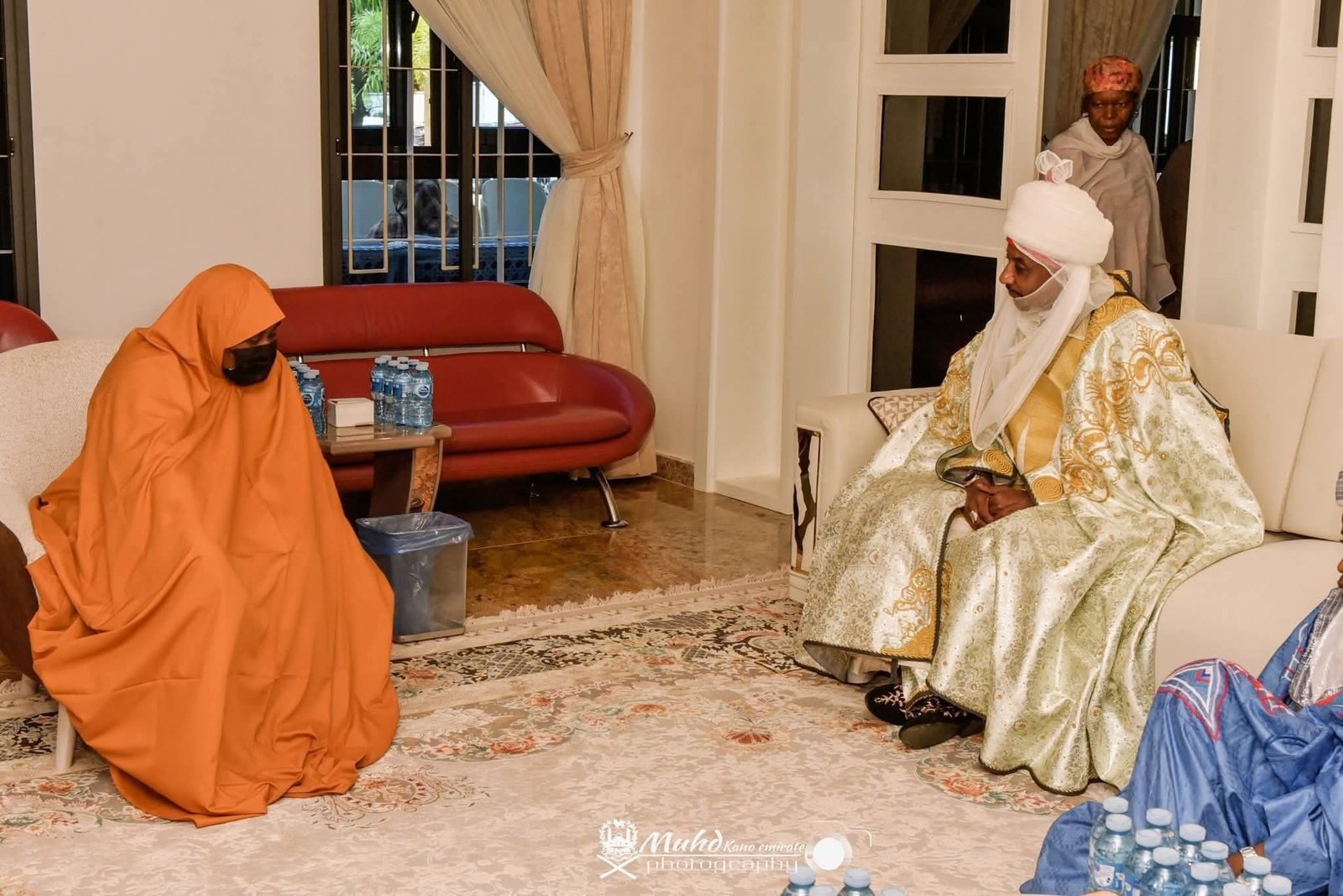 Emir of Kano Pays Condolence Visit to Buhari Family in Kaduna