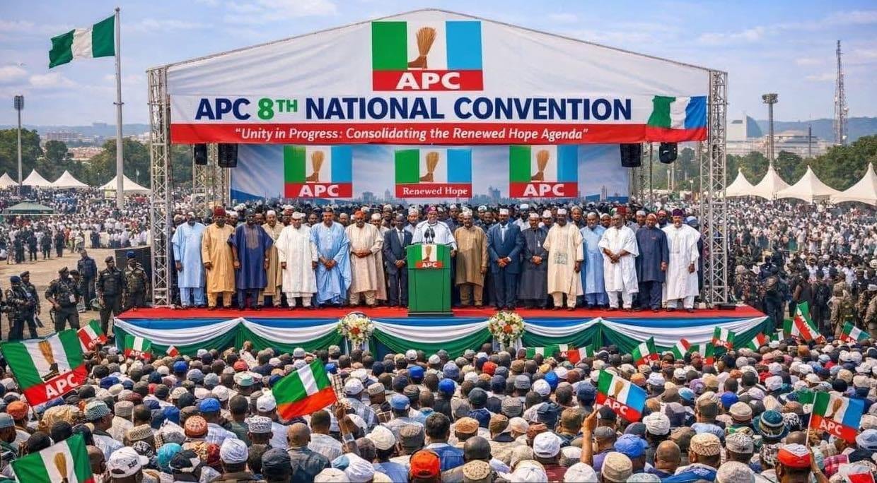 APC Concludes 8th National Convention, Installs New Leadership and Signals Confidence in Nigeria’s Economic Recovery.